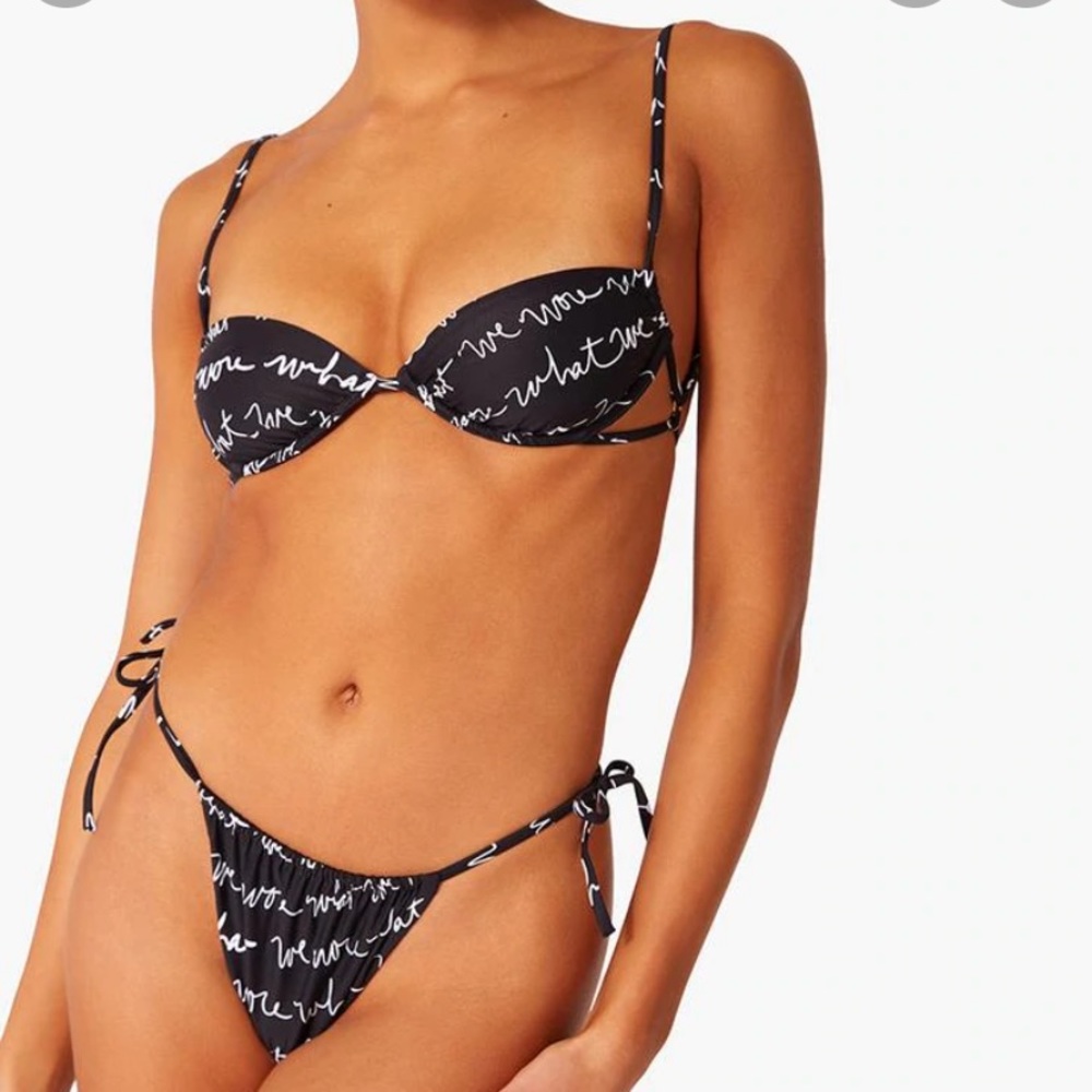 Revolve String Bikini WEWOREWHAT Scribble Bikini